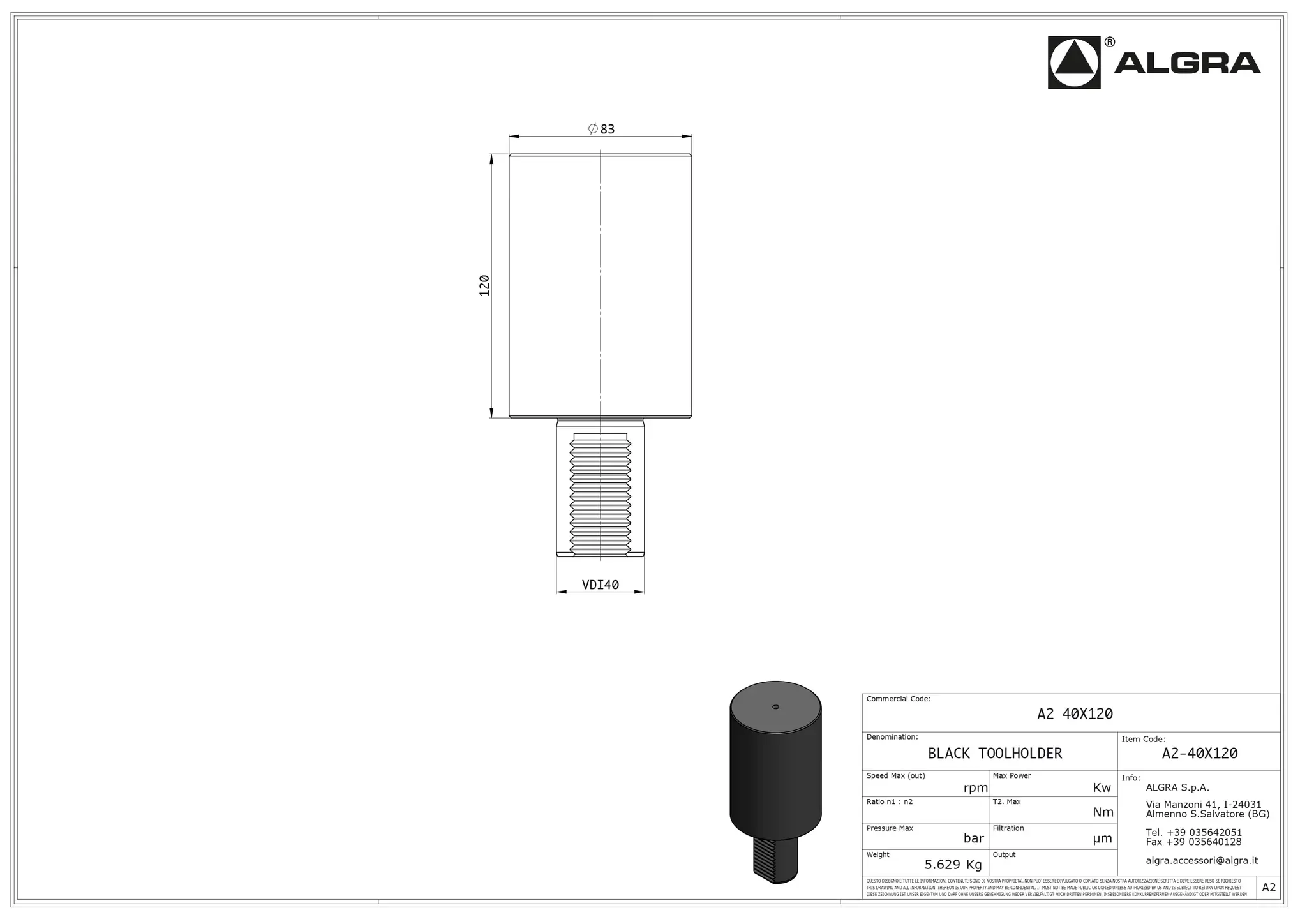 Produktfoto 1 von A2 40X120