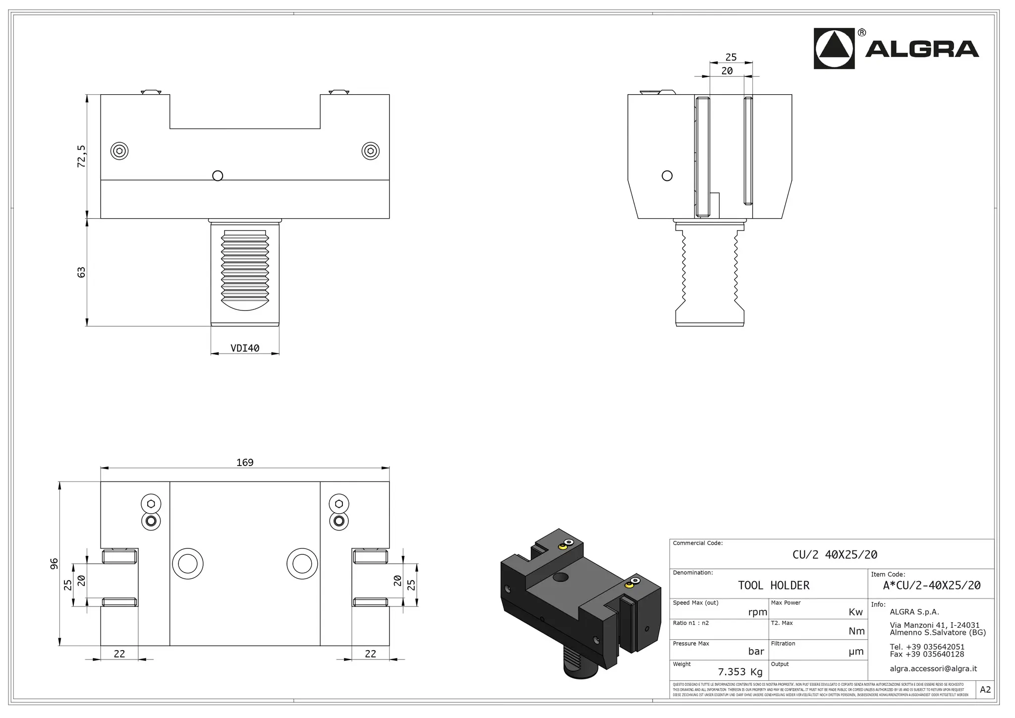 Produktfoto 1 von CU/2 40X25/20