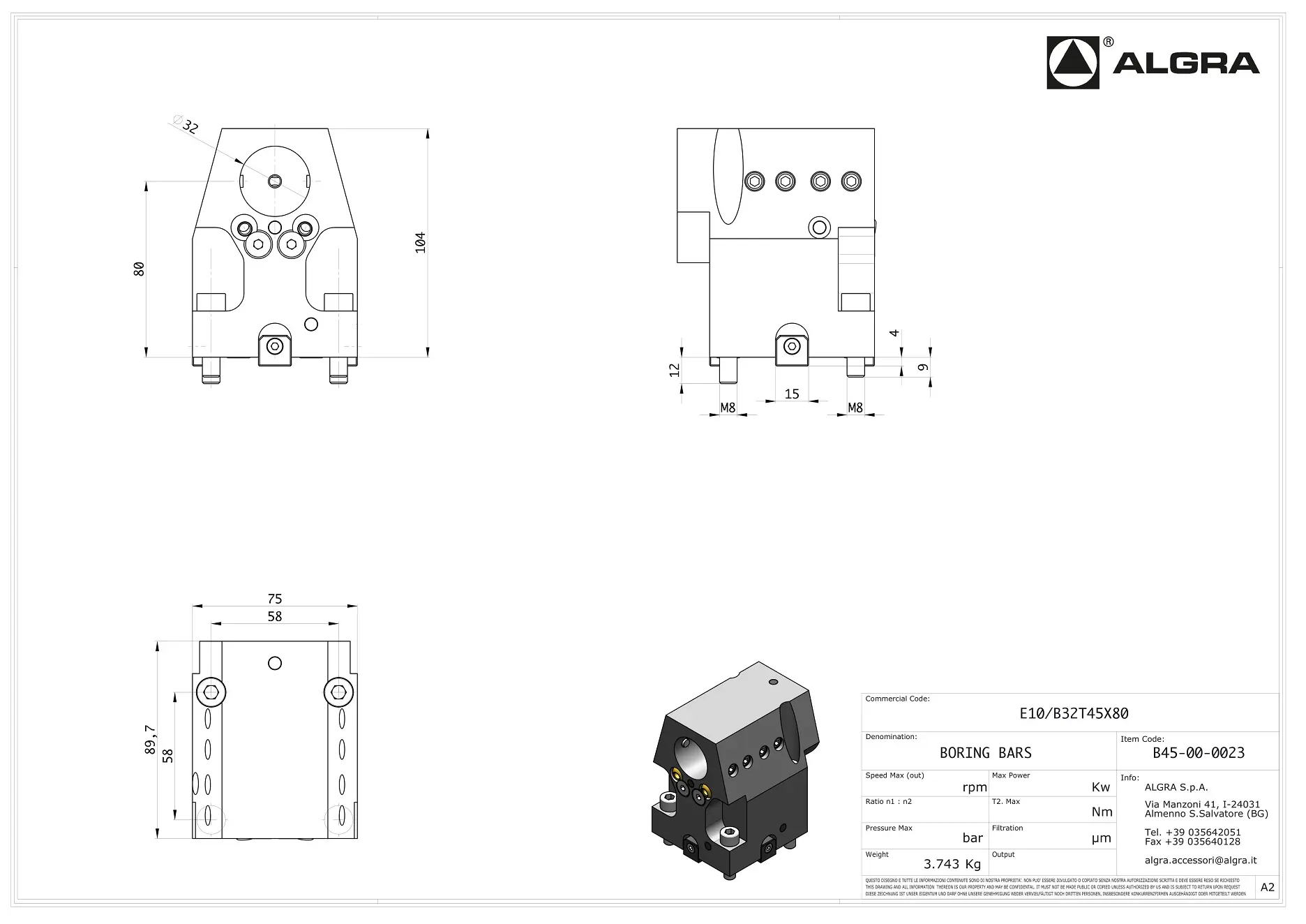 Produktfoto 1 von E10/B32T45X80
