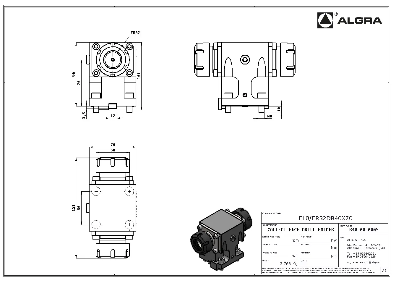 Produktfoto 1 von E10/ER32DB40X70