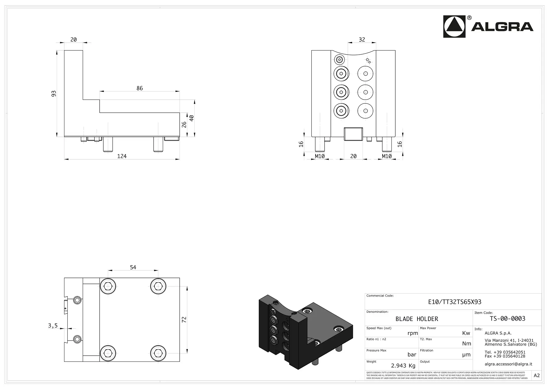 Produktfoto 1 von E10/TT32TS65X93
