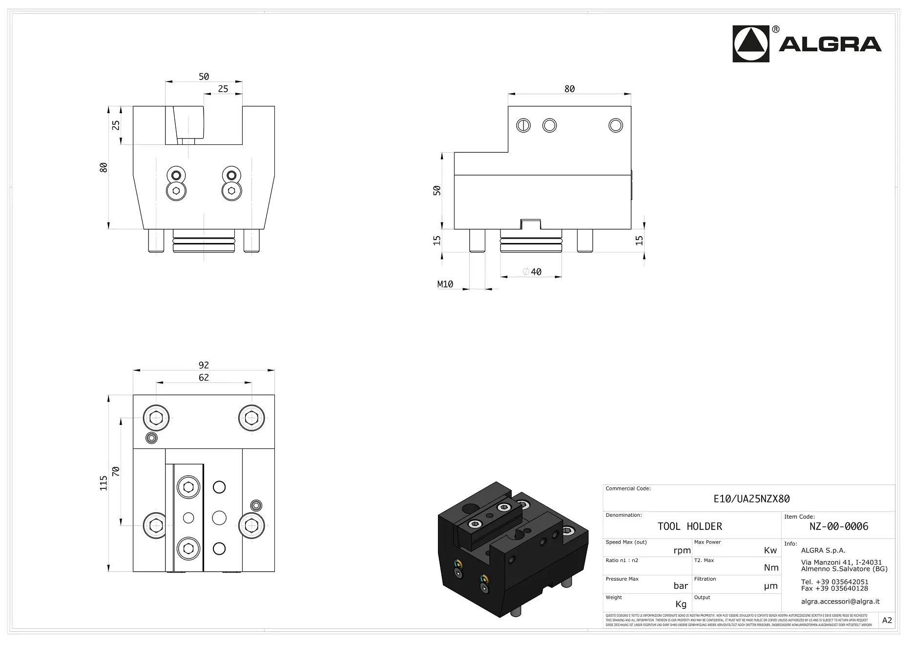 Produktfoto 1 von E10/UA25NZX80