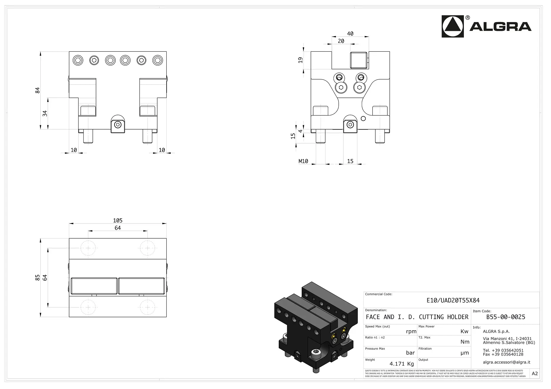 Produktfoto 1 von E10/UAD20T55X84