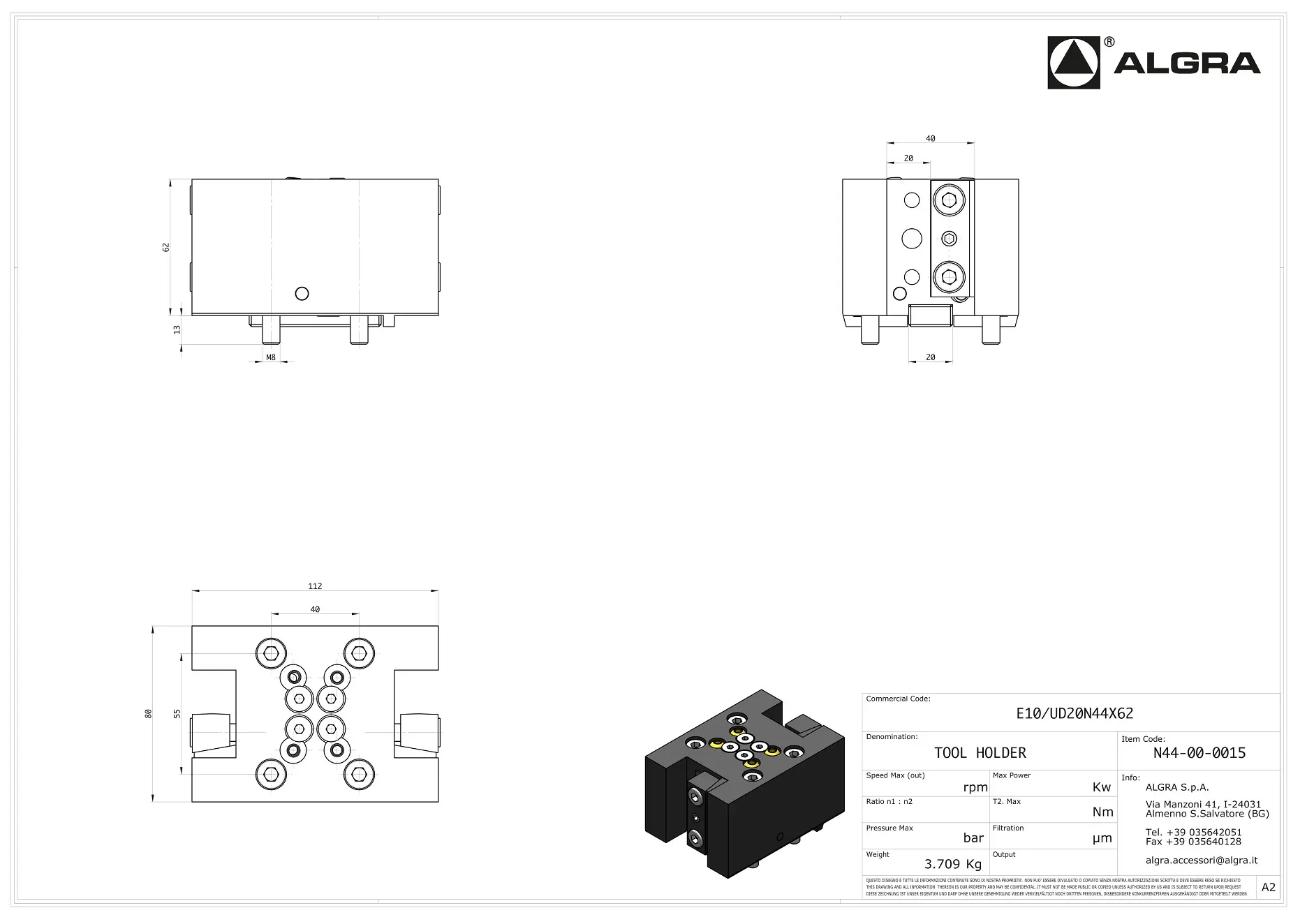 Produktfoto 1 von E10/UD20N44X62