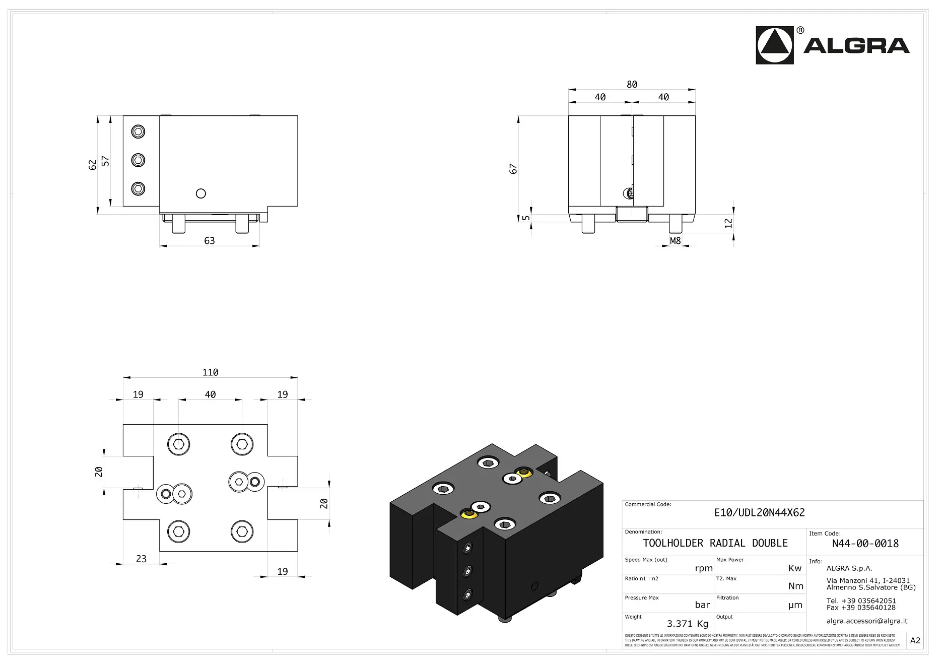 Produktfoto 1 von E10/ULD20N44X62