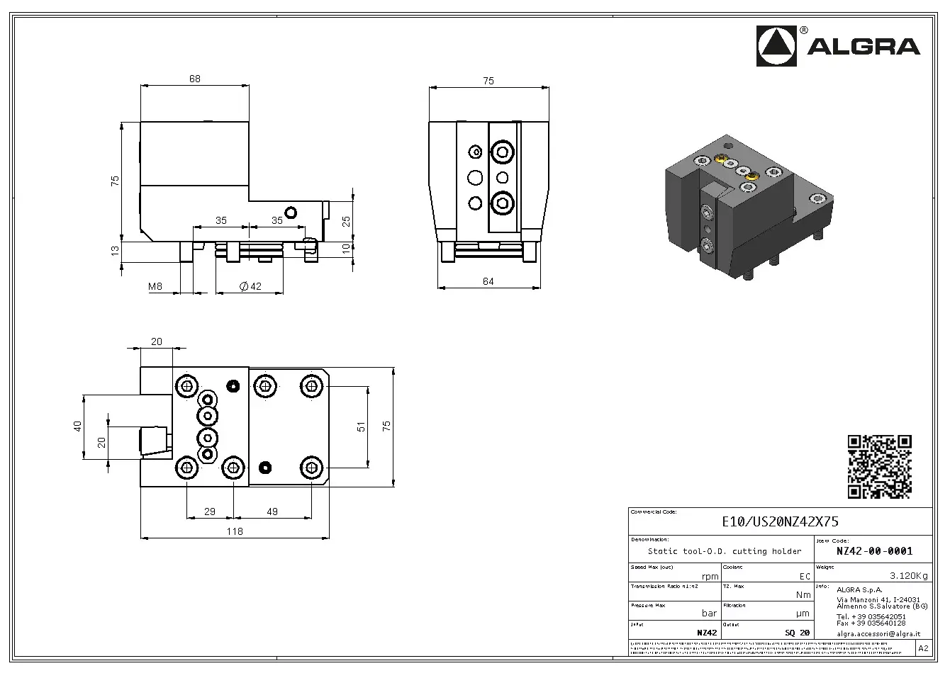 Produktfoto 1 von E10/US20NZ42X75