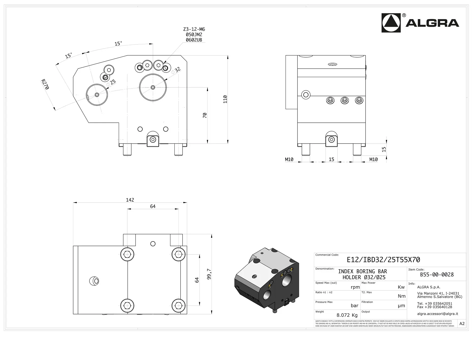 Produktfoto 1 von E12/IBD32/25T55X70