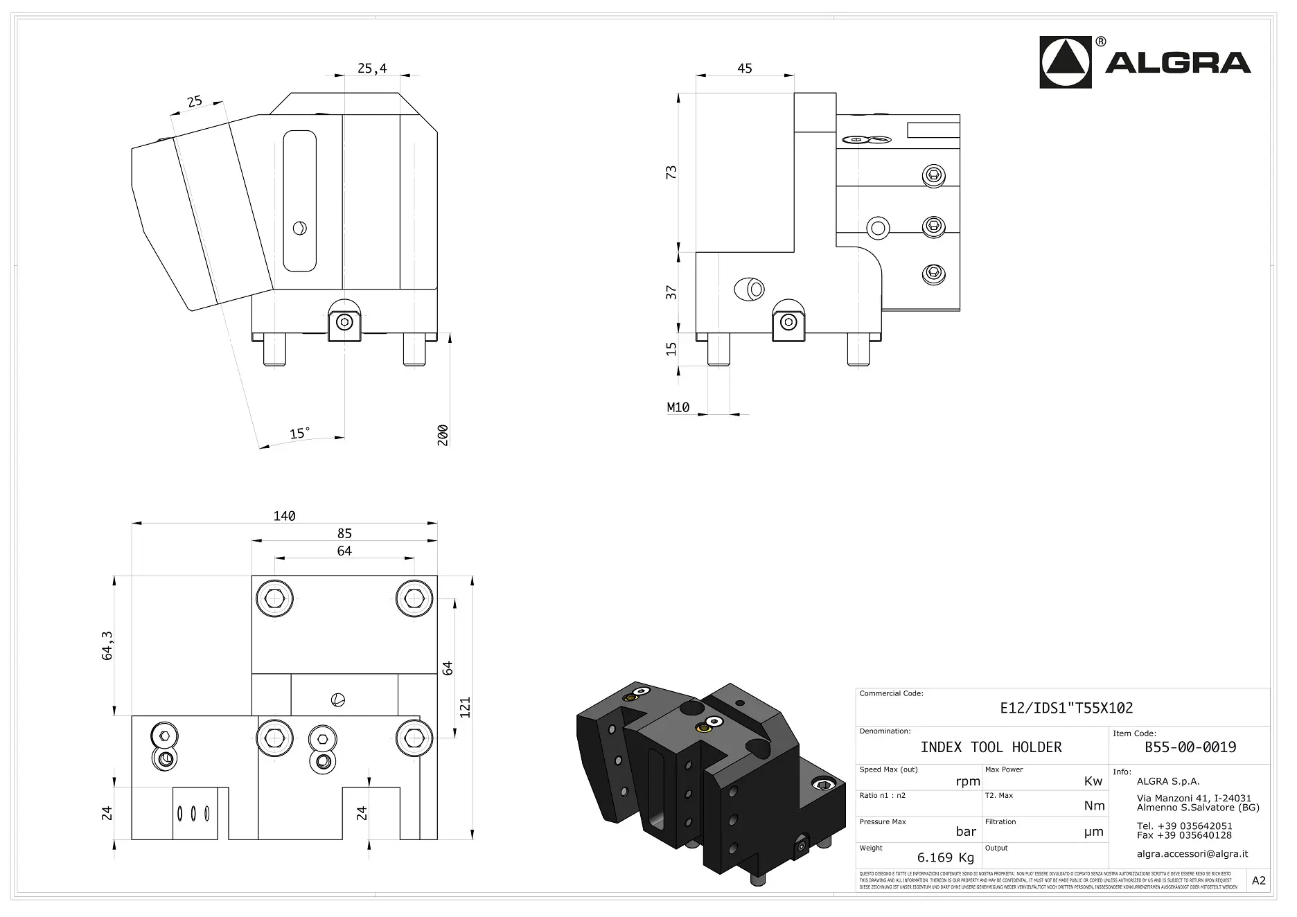 Produktfoto 1 von E12/IDS1"T55X102