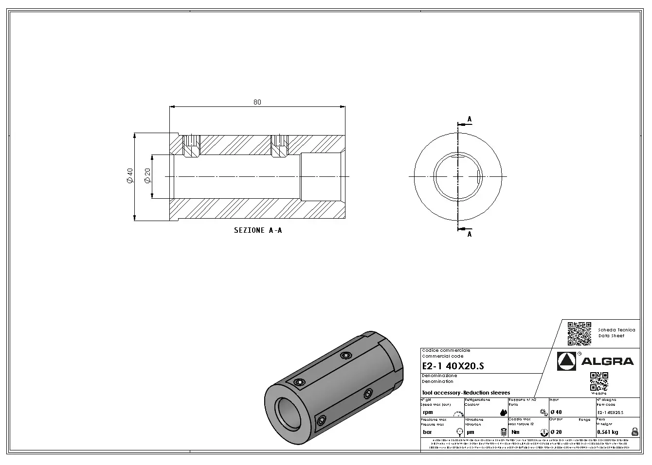 Produktfoto 1 von E2-1 40X20.S
