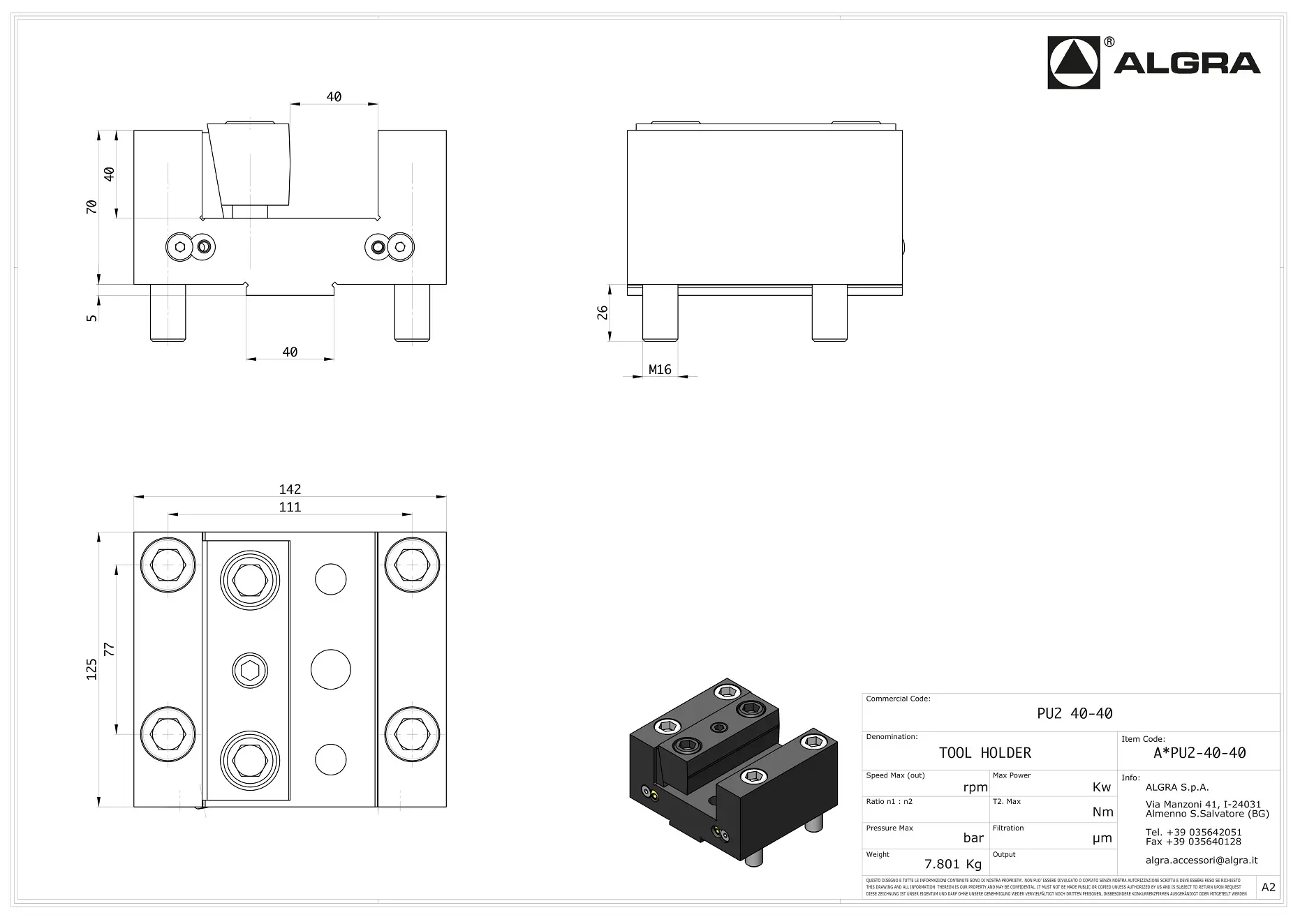 Produktfoto 1 von PU2 40-40