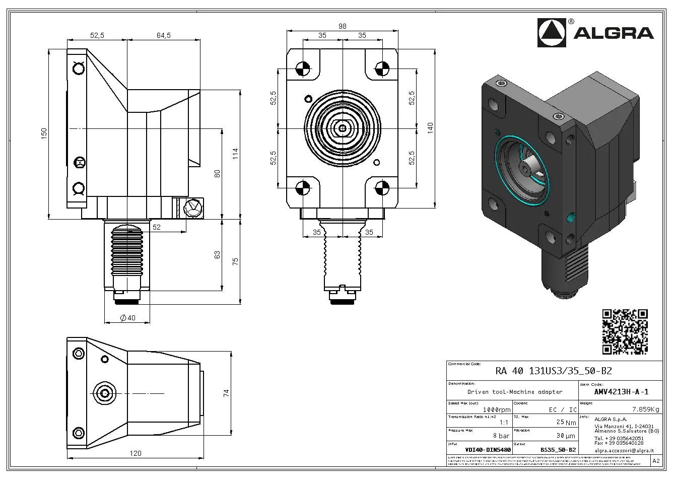 Produktfoto 1 von RA 40 131US3/35_50-B2