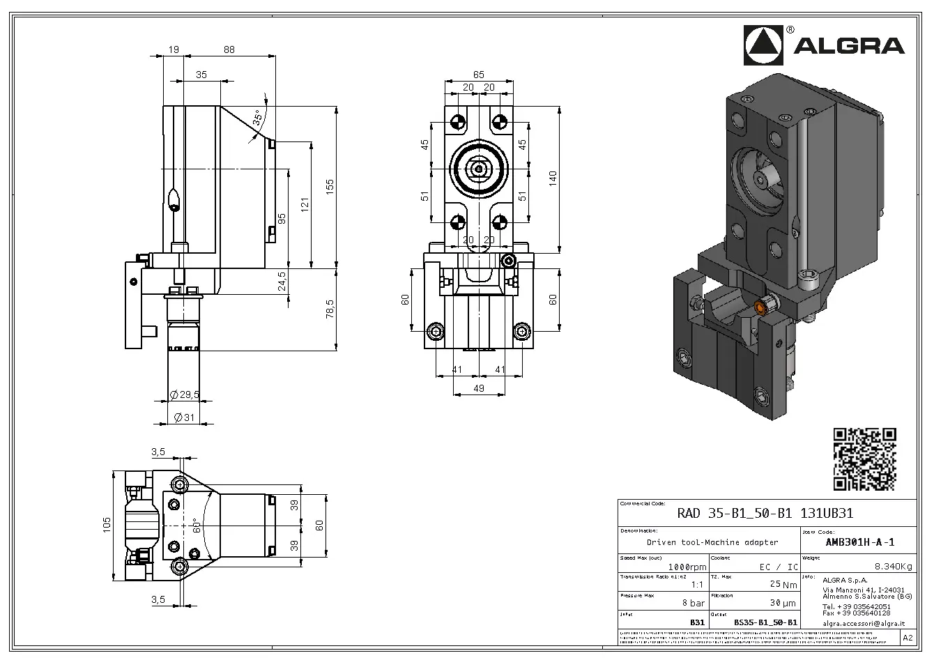 Produktfoto 1 von RAD 35-B1_50-B1 131UB31