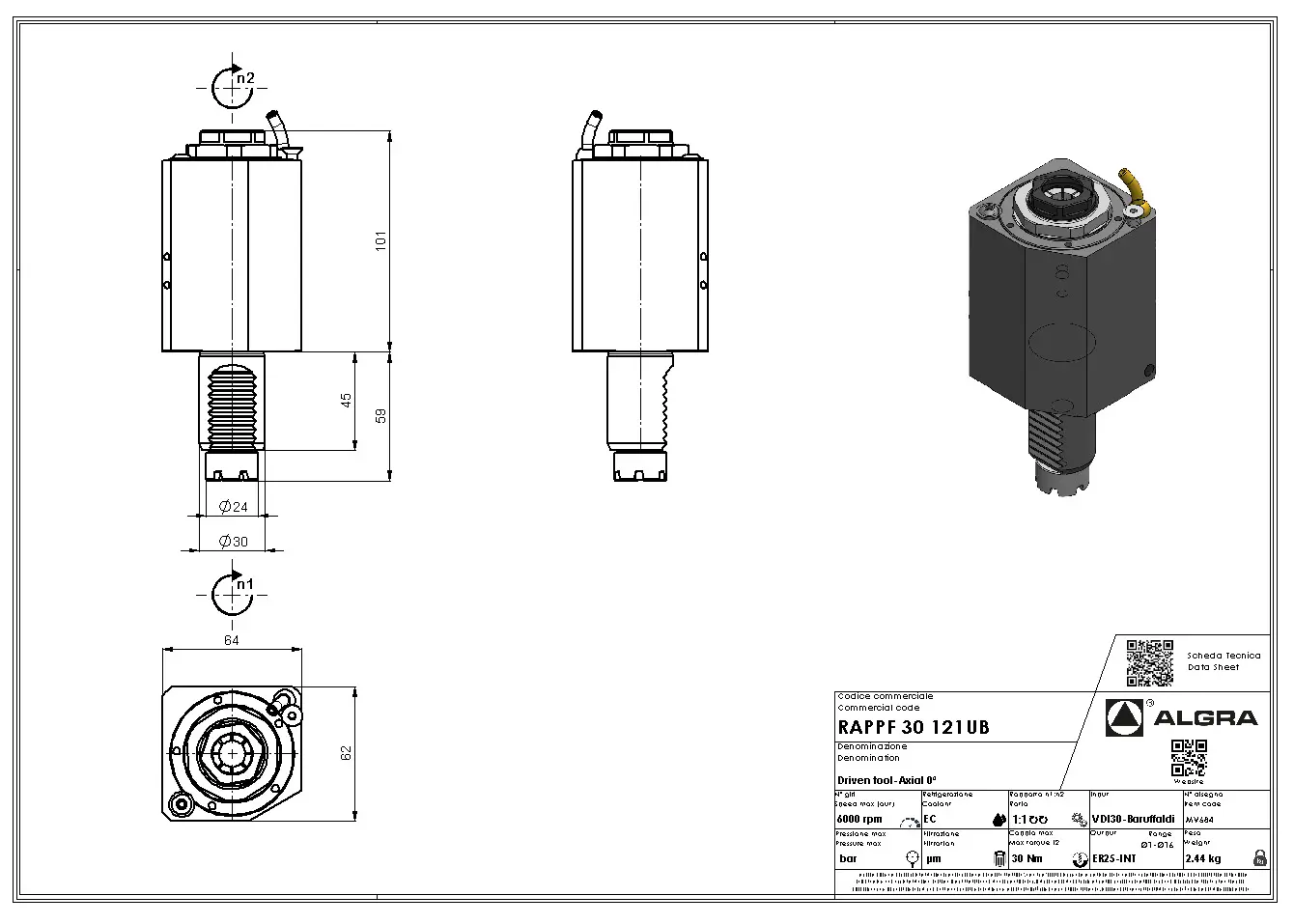Produktfoto 1 von RAPPF 30 121UB