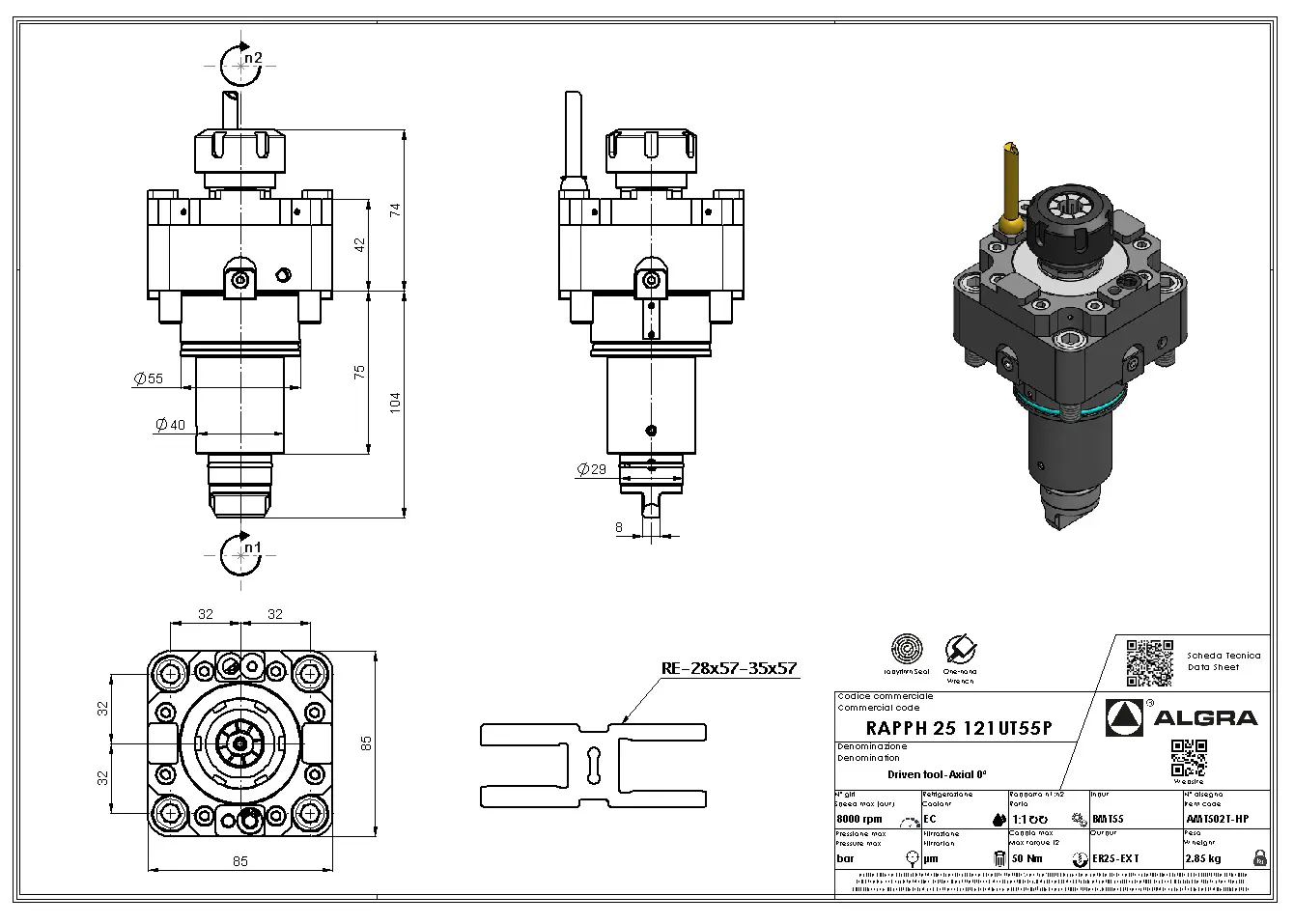Produktfoto 1 von RAPPH 25 121UT55P