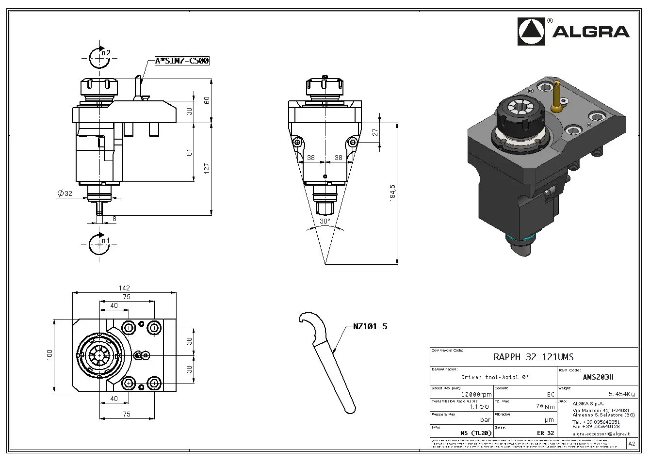 Produktfoto 1 von RAPPH 32 121UMS