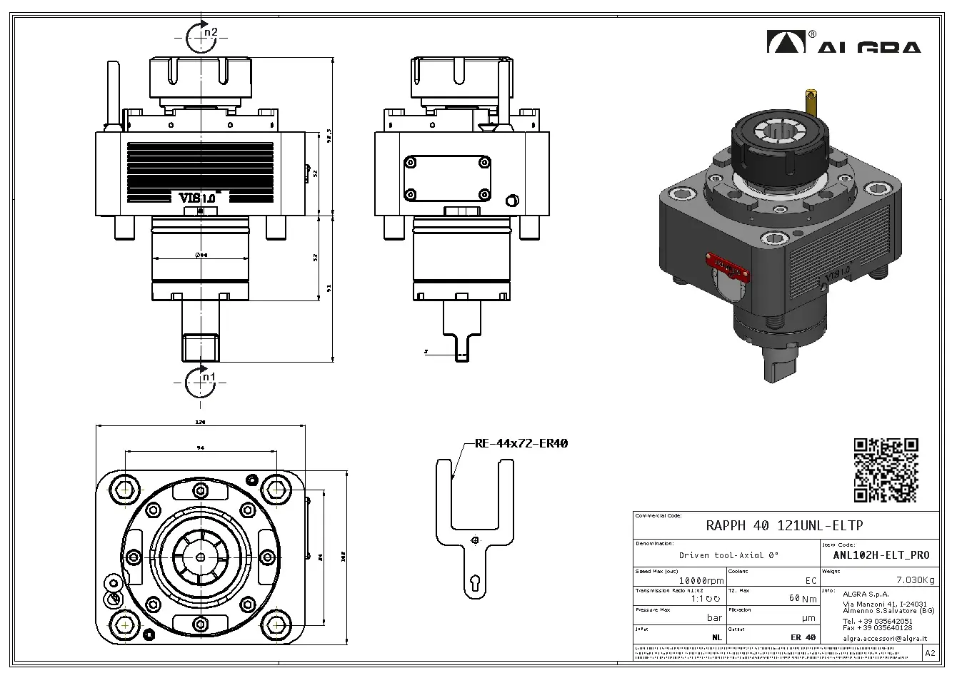 Produktfoto 1 von RAPPH 40 121UNL-ELTP