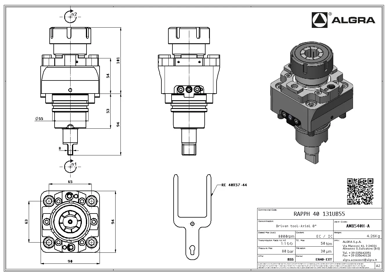 Produktfoto 1 von RAPPH 40 131UB55