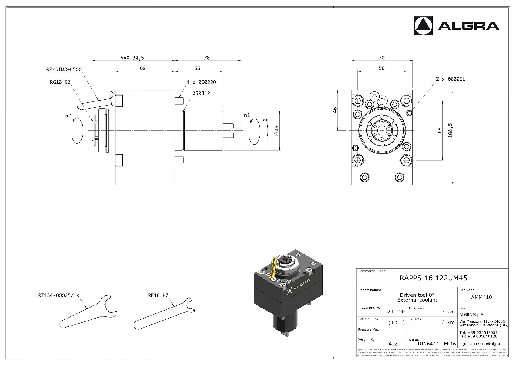 Produktfoto 1 von RAPPS 16 122UM45