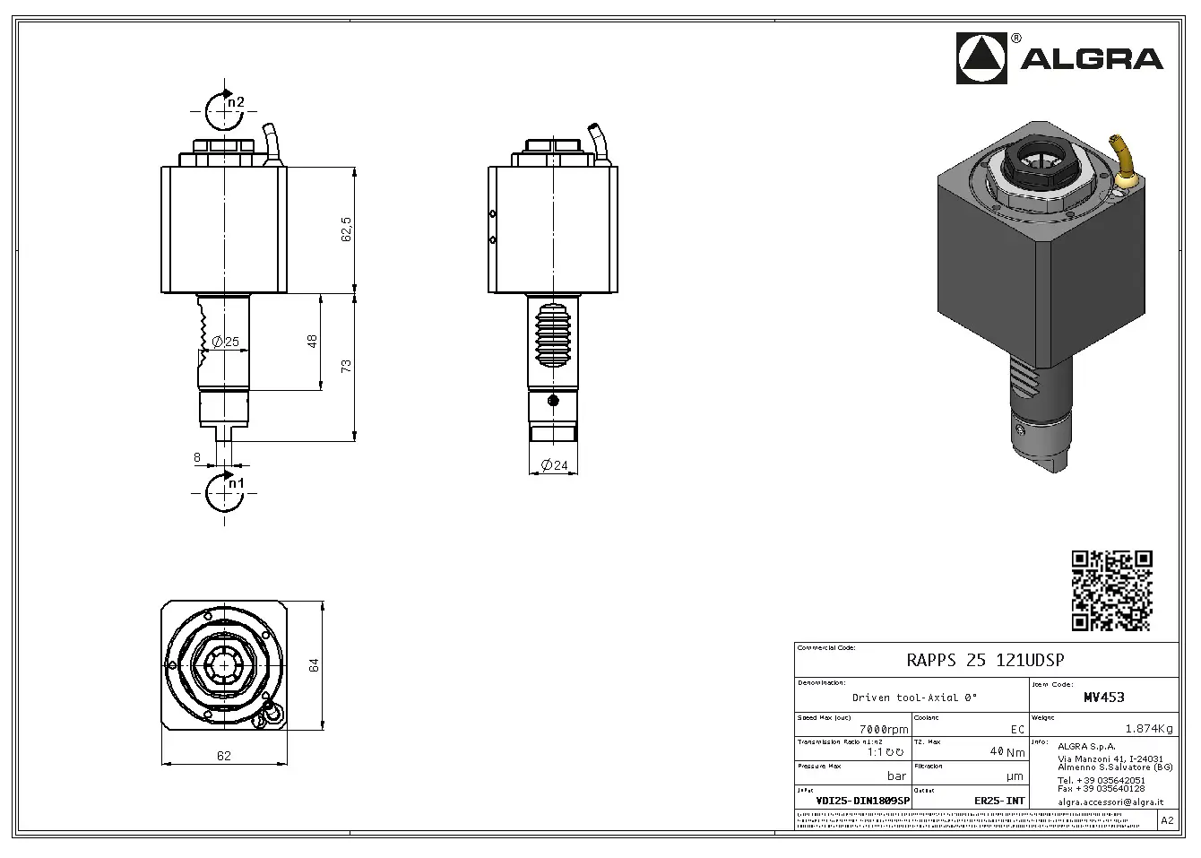 Produktfoto 1 von RAPPS 25 121UDSP