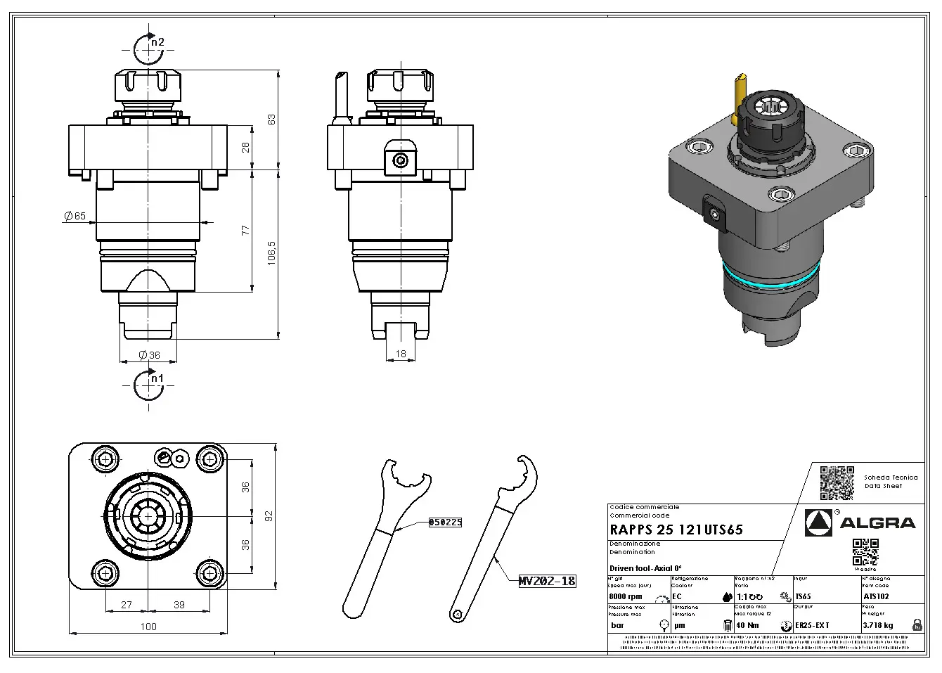 Produktfoto 1 von RAPPS 25 121UTS65