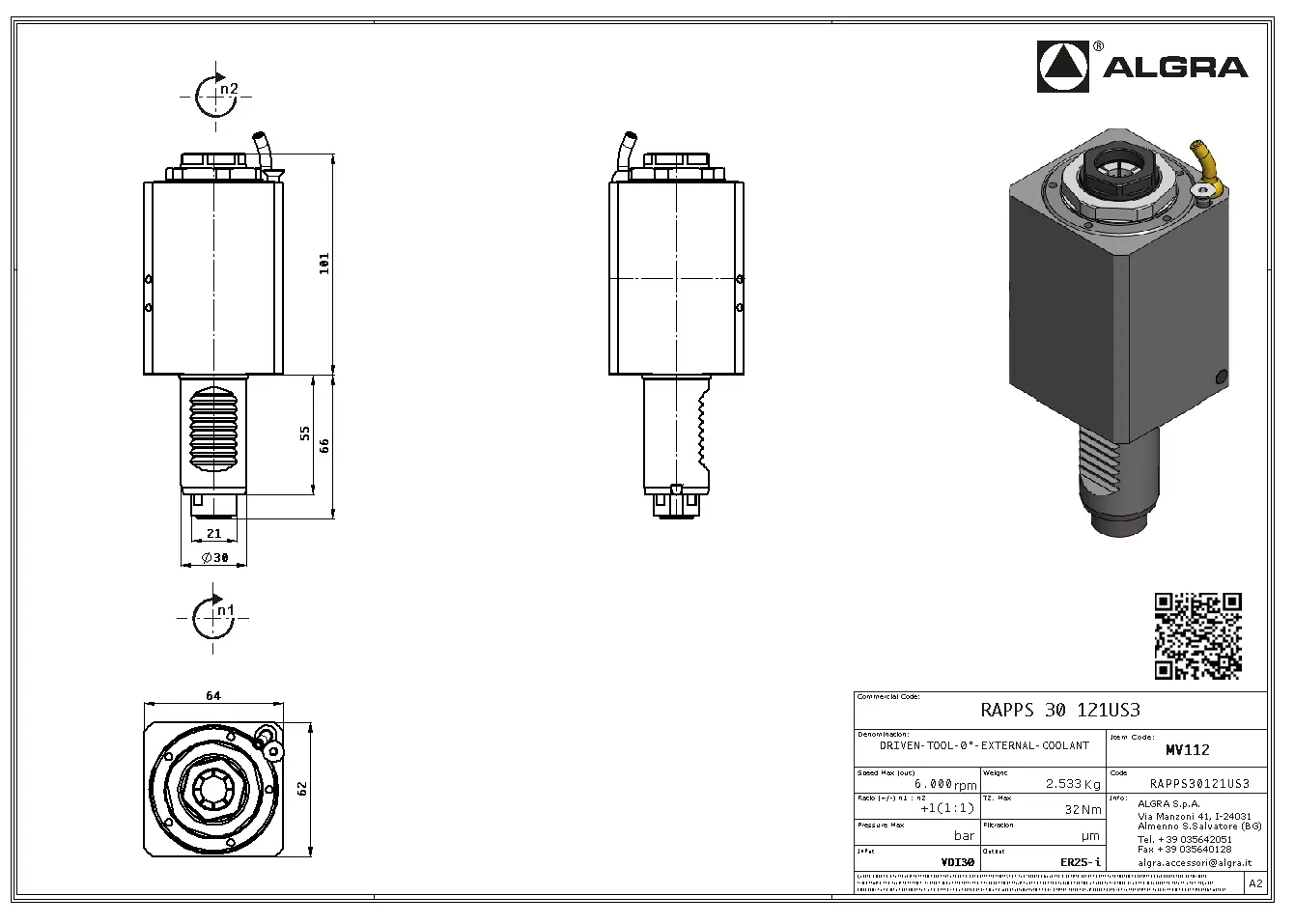 Produktfoto 1 von RAPPS 30 121US3