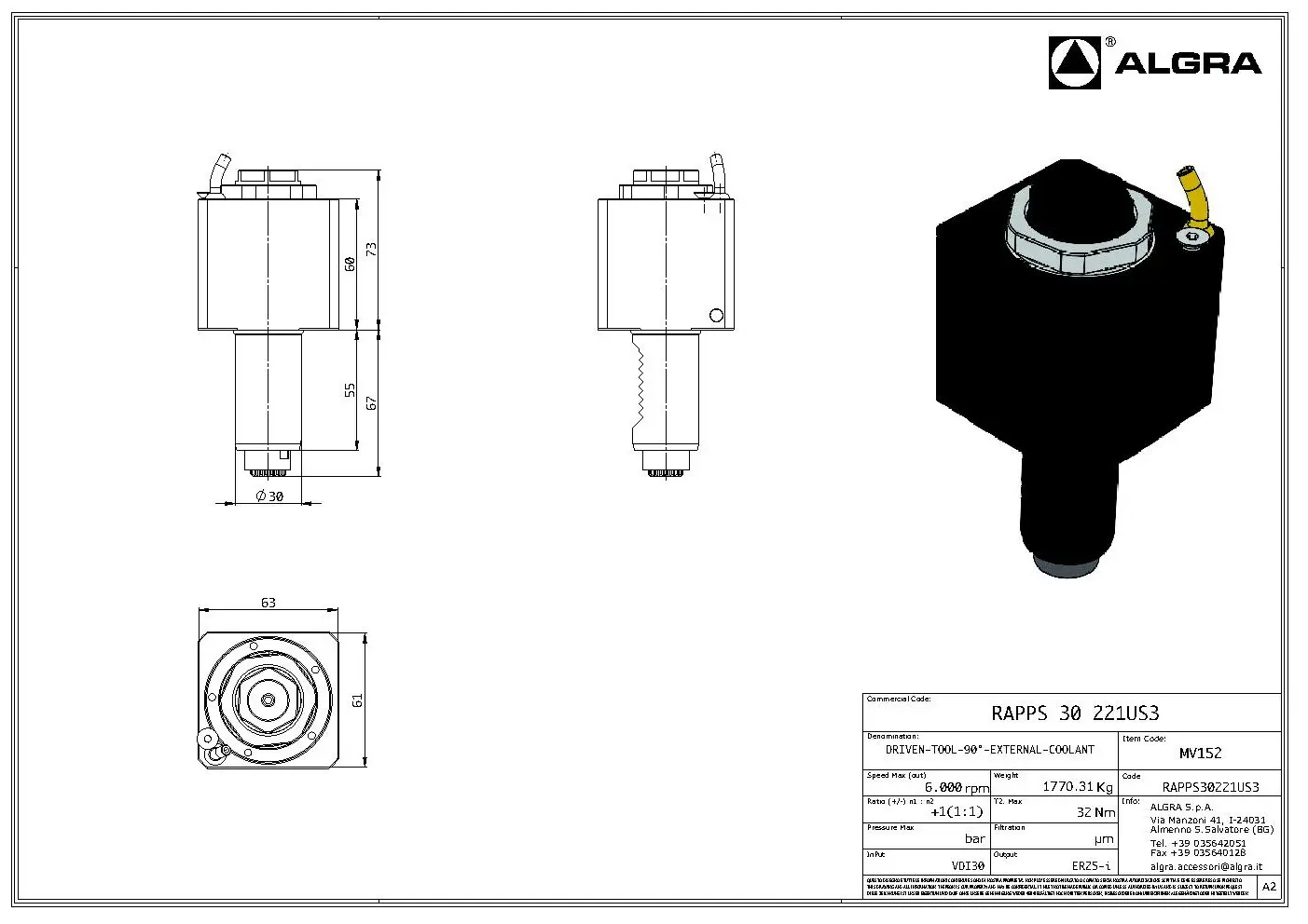 Produktfoto 1 von RAPPS 30 221US3