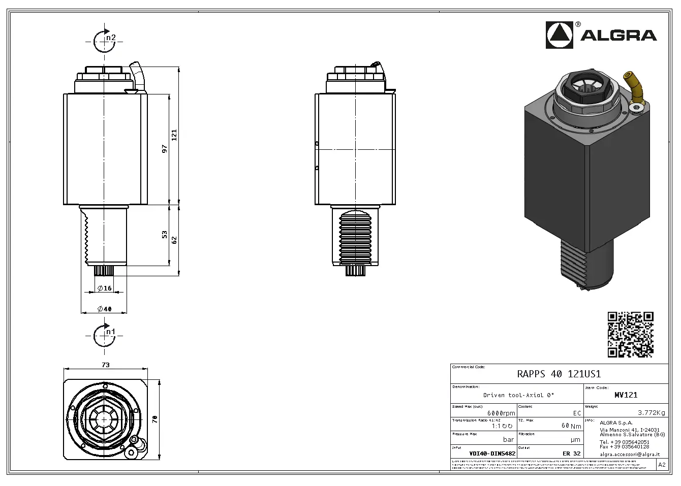 Produktfoto 1 von RAPPS 40 121US1