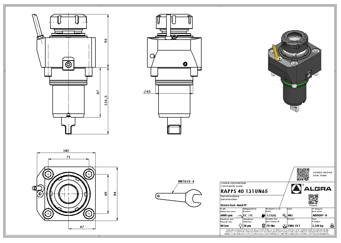 Produktfoto 1 von RAPPS 40 131UN65