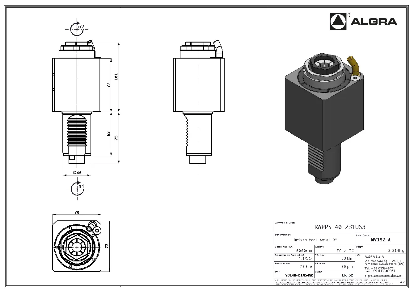 Produktfoto 1 von RAPPS 40 231US3