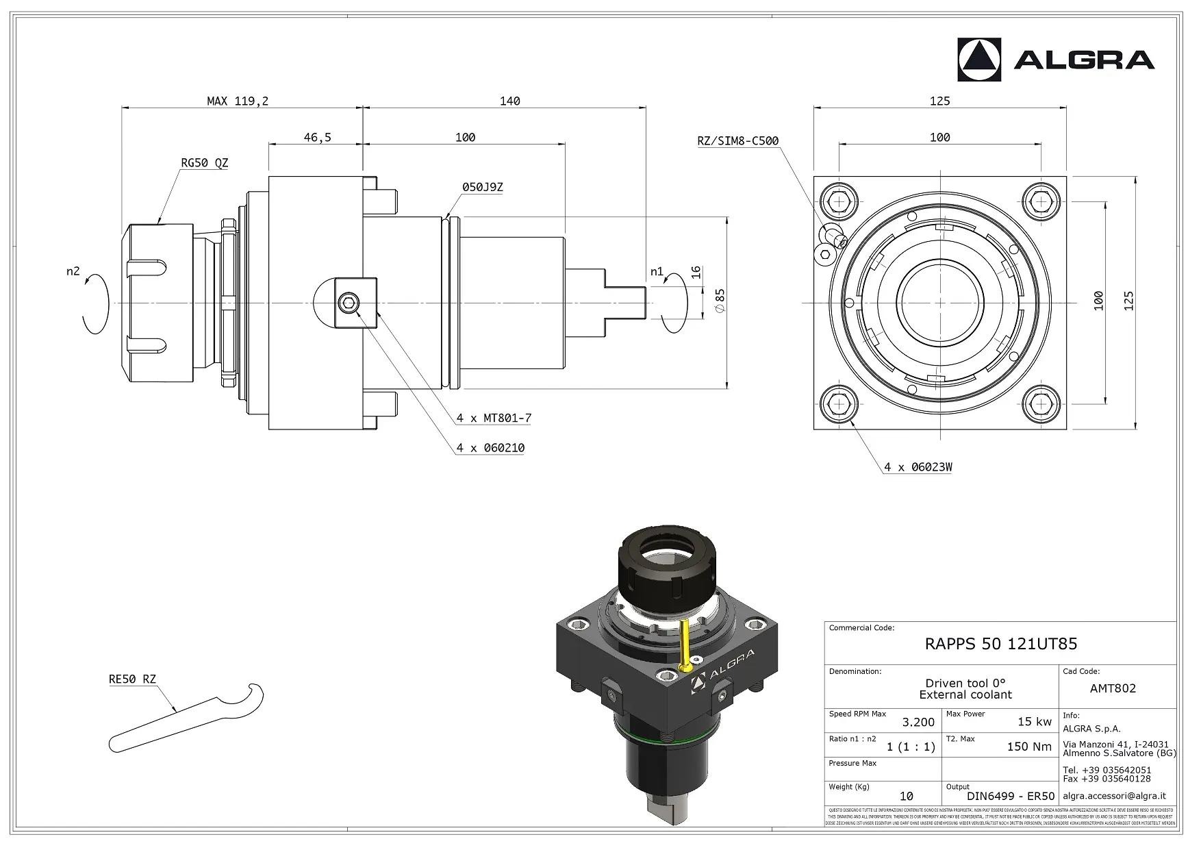 Produktfoto 1 von RAPPS 50 121UT85