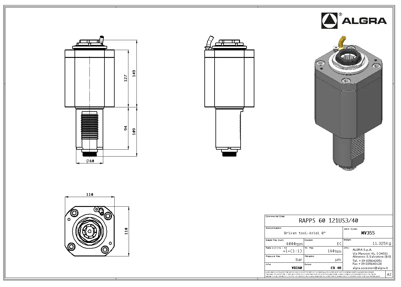 Produktfoto 1 von RAPPS 60 121US3/40