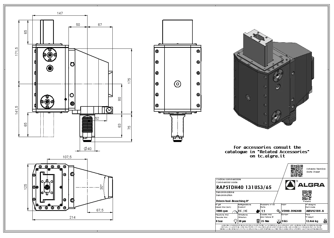 Produktfoto 1 von RAPSTDH40 131US3/65