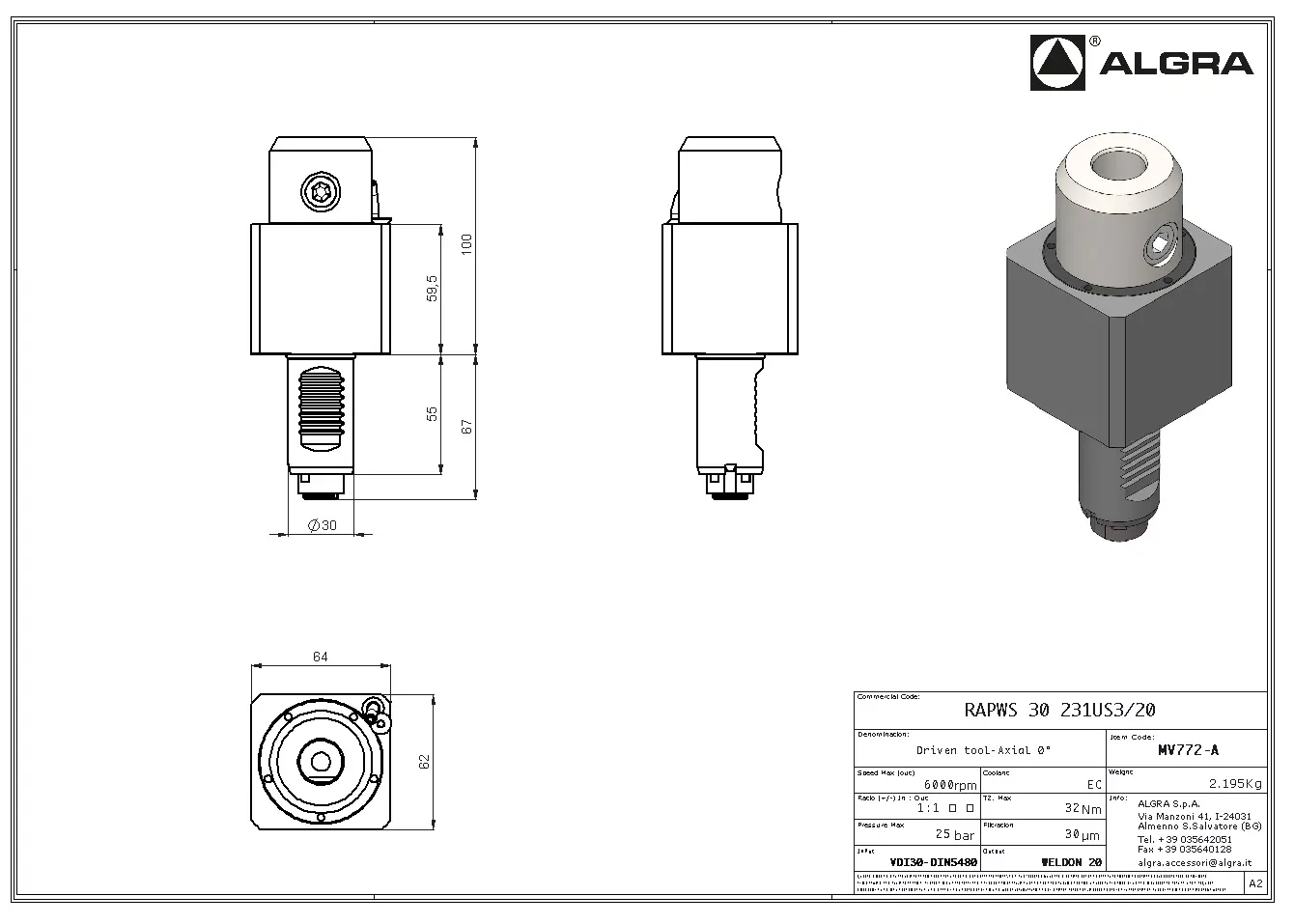 Produktfoto 1 von RAPWS 30 231US3/20