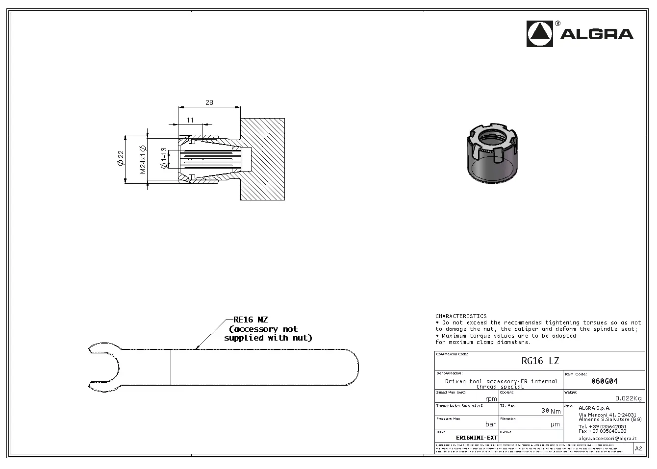 Produktfoto 1 von RG16 LZ