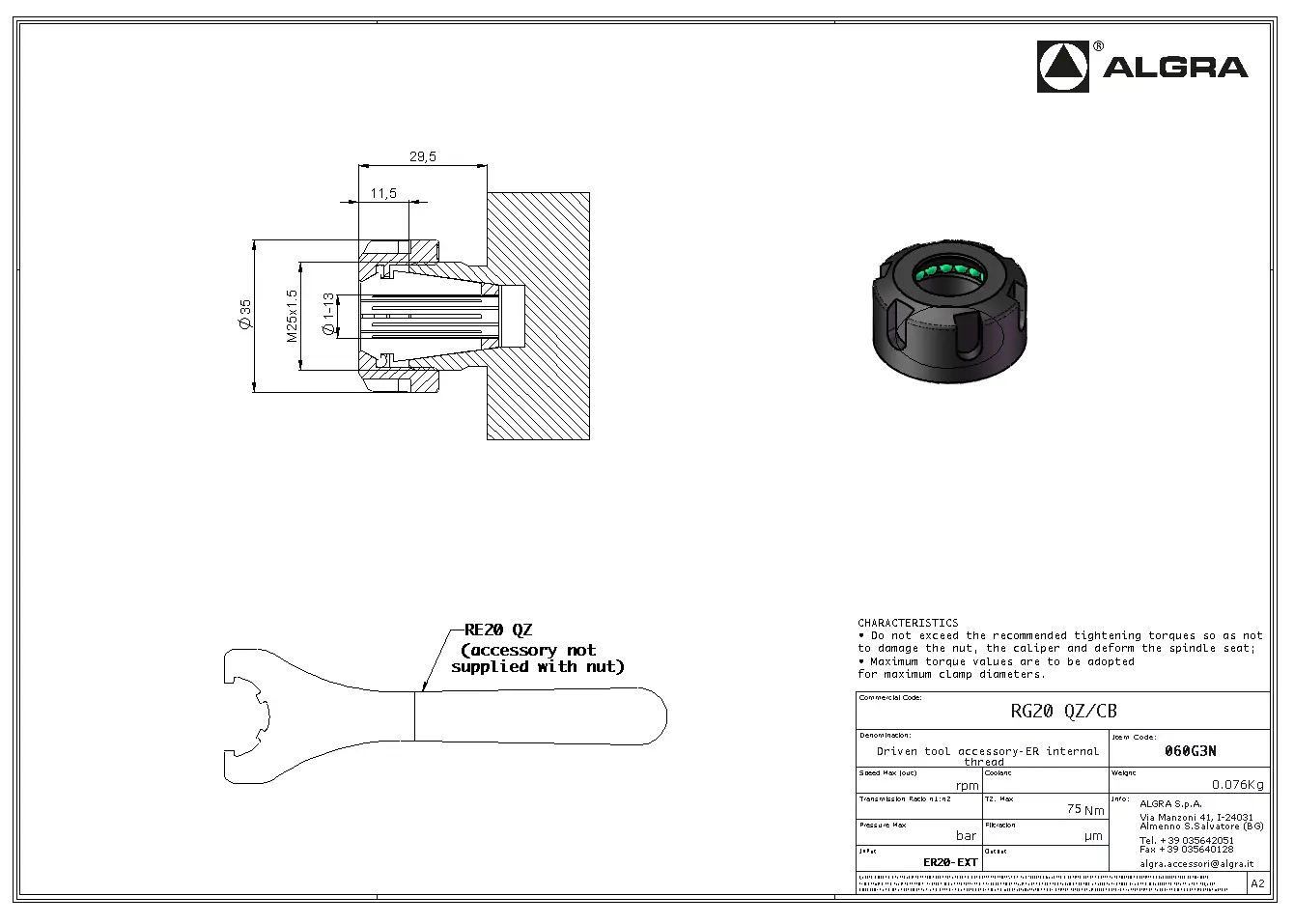 Produktfoto 1 von RG20 QZ/CB