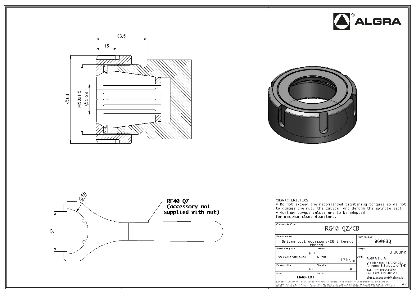 Produktfoto 1 von RG40 QZ/CB