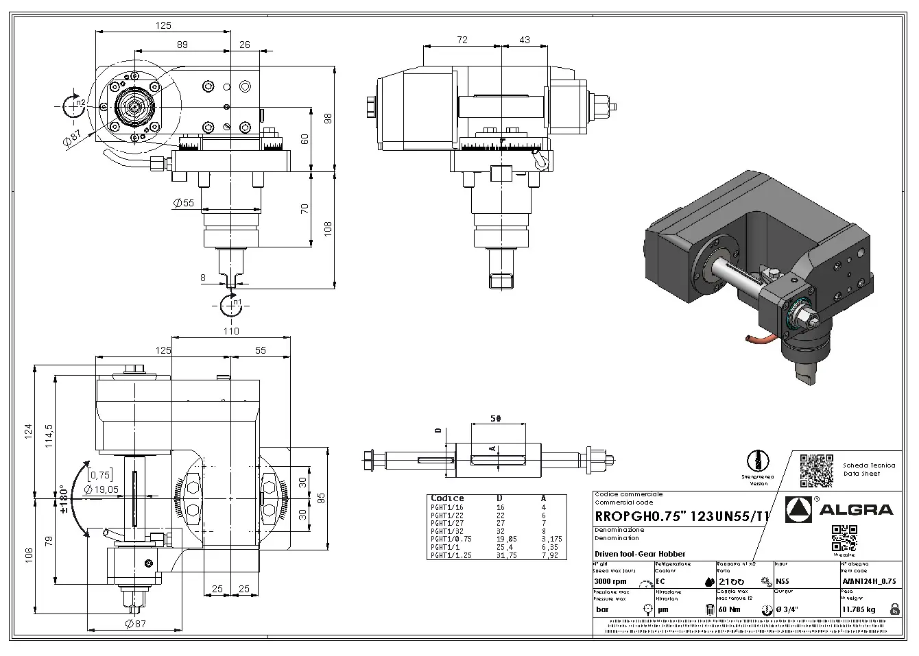 Produktfoto 1 von RROPGH0.75" 123UN55/T1