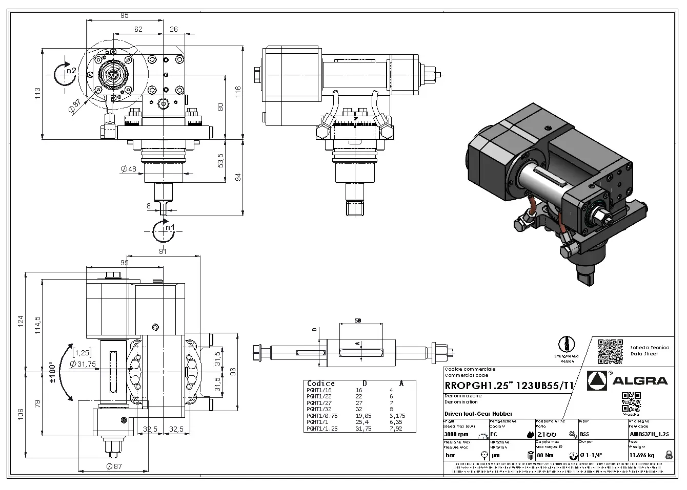 Produktfoto 1 von RROPGH1" 123UB55/T1
