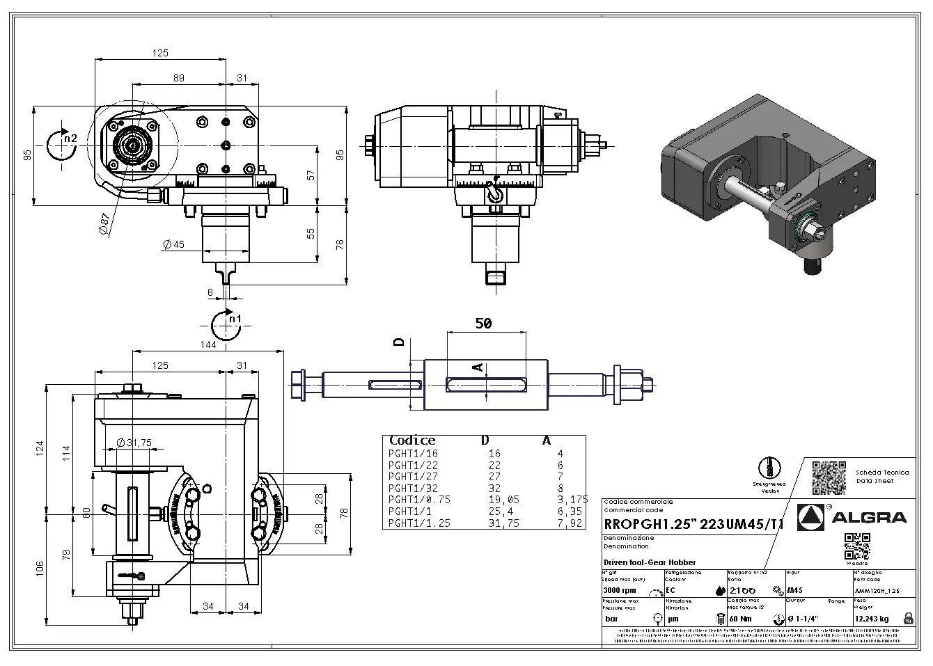 Produktfoto 1 von RROPGH1" 223UM45/T1