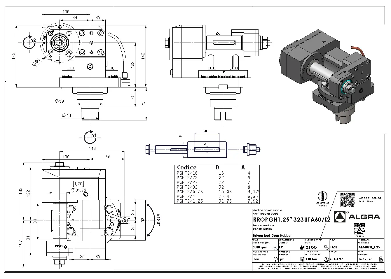Produktfoto 1 von RROPGH1" 323UTA60/T2