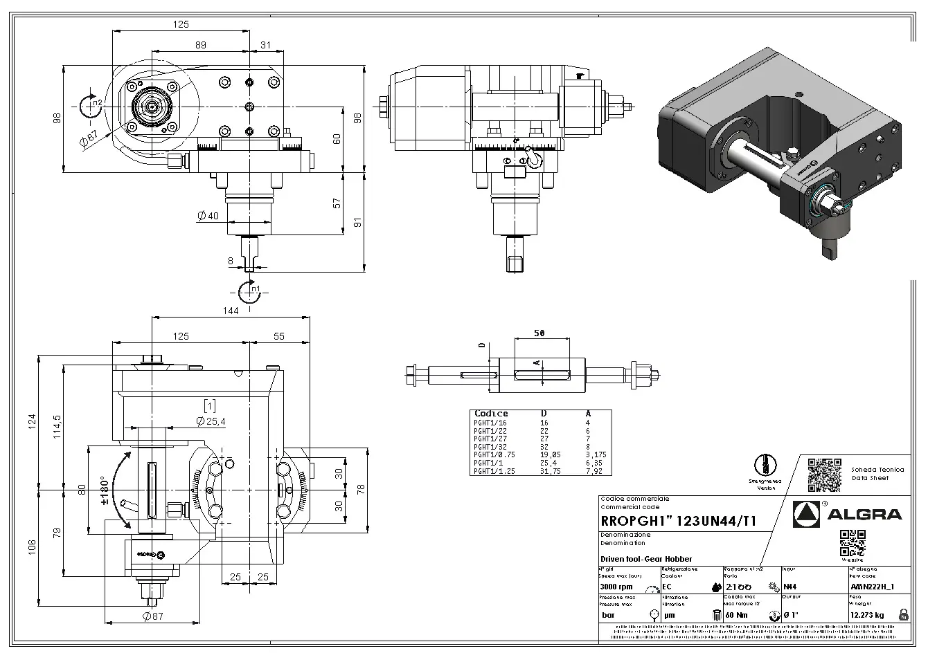 Produktfoto 1 von RROPGH1.25" 123UN44/T1