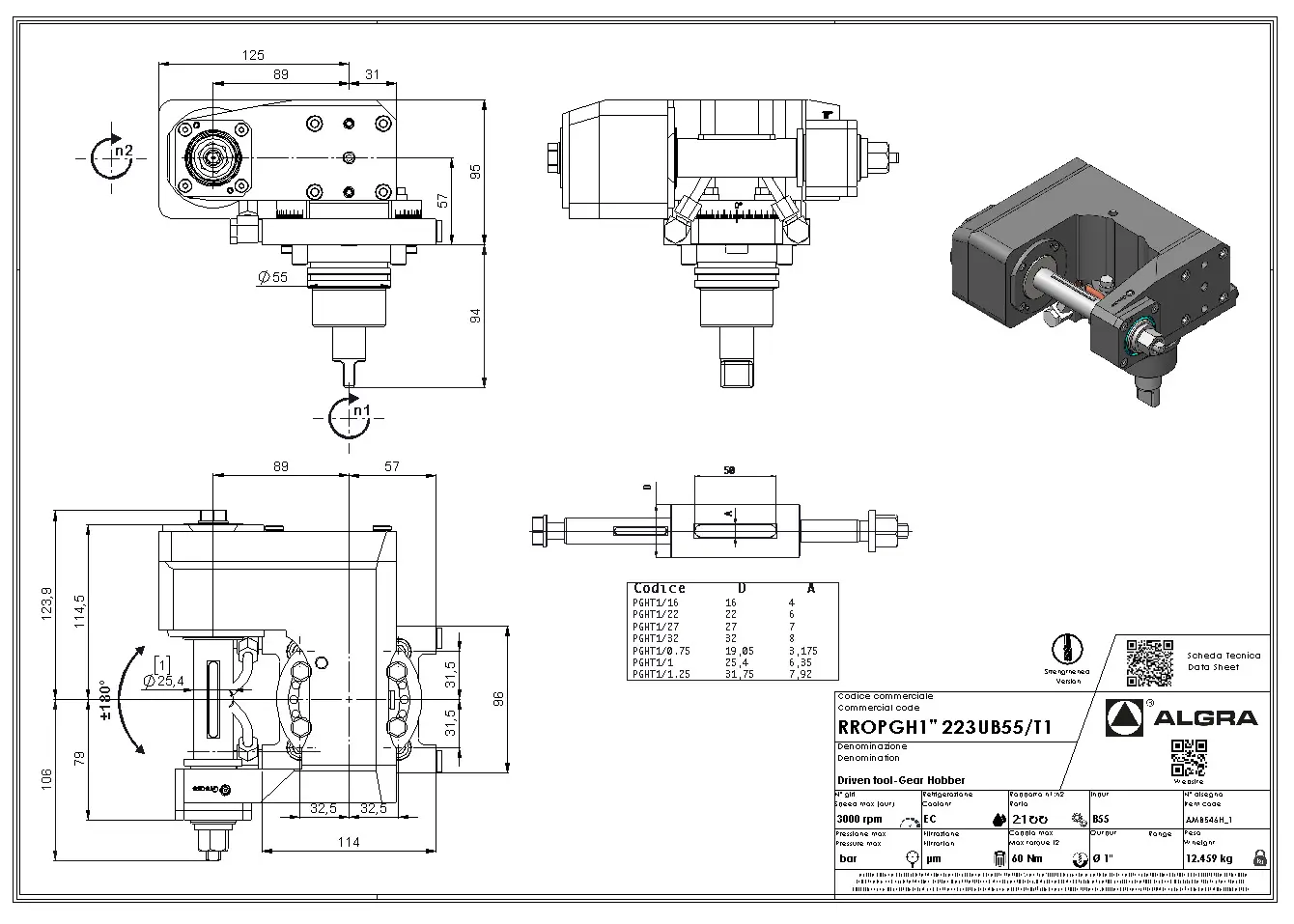 Produktfoto 1 von RROPGH1.25" 223UB55/T1
