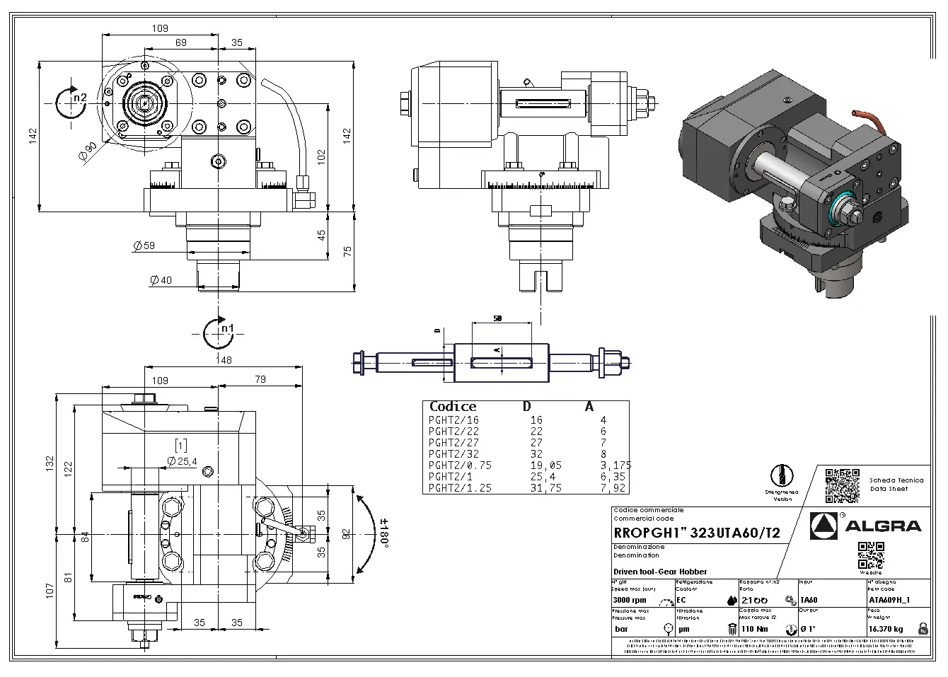 Produktfoto 1 von RROPGH1.25" 323UTA60/T2