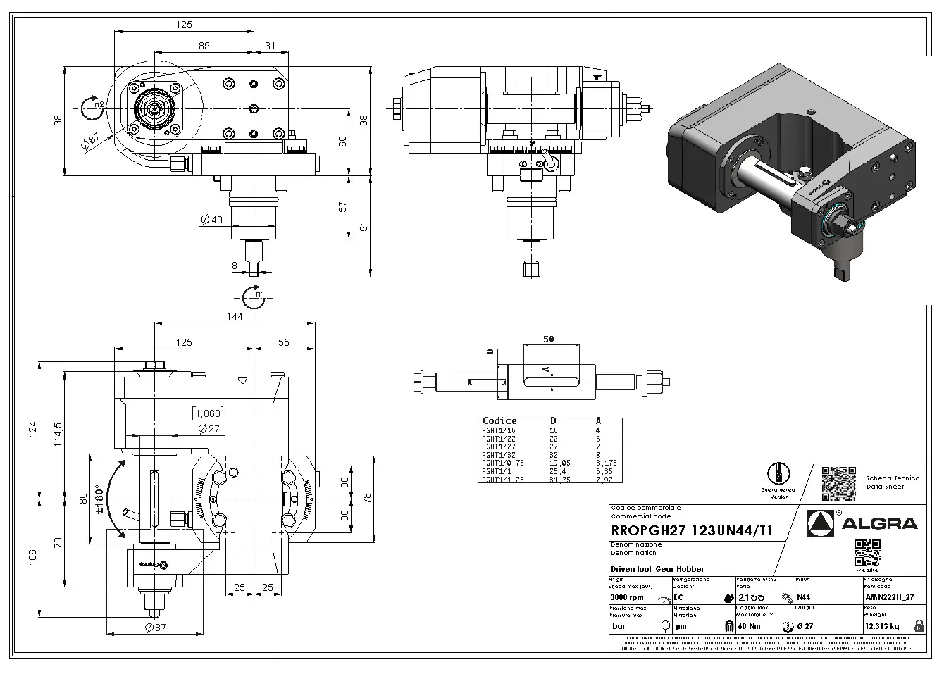 Produktfoto 1 von RROPGH27 123UN44/T1