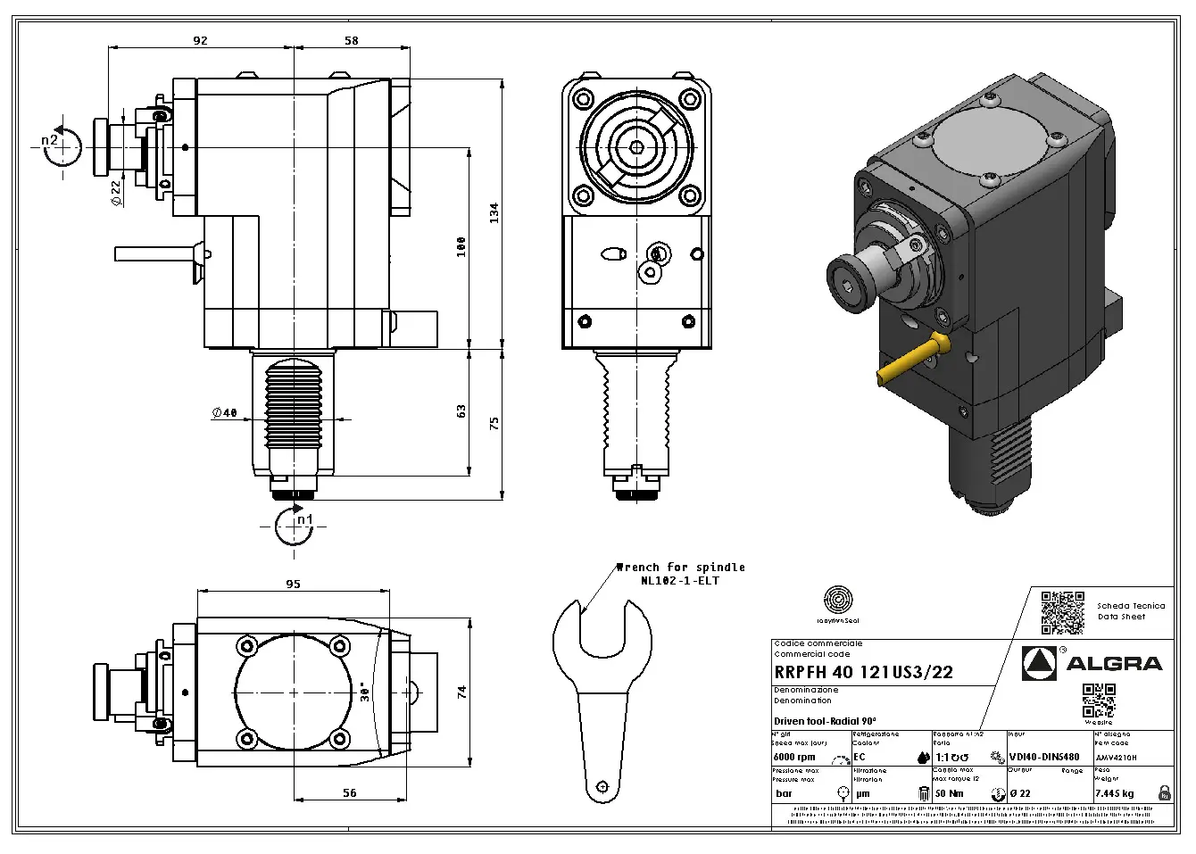 Produktfoto 1 von RRPFH 40 121US3/22
