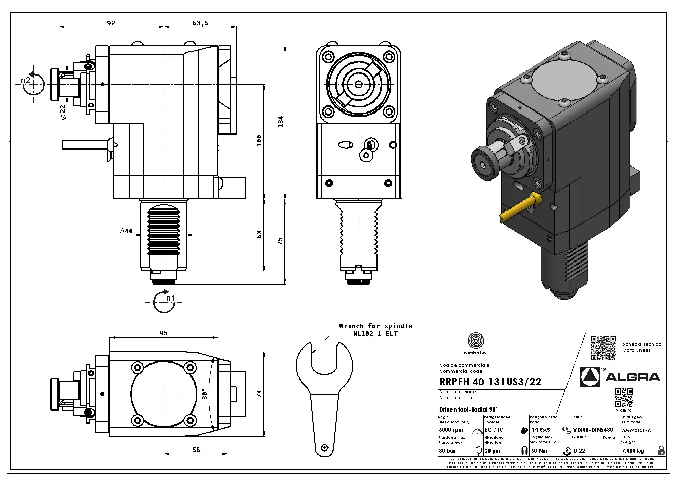 Produktfoto 1 von RRPFH 40 131US3/22