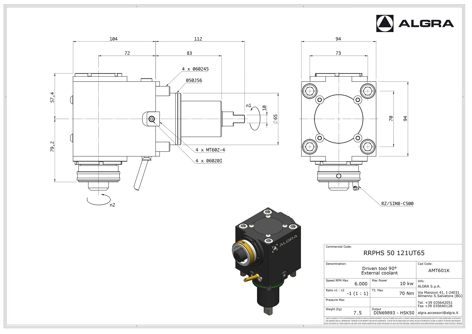 Produktfoto 1 von RRPHS 50 121UT65