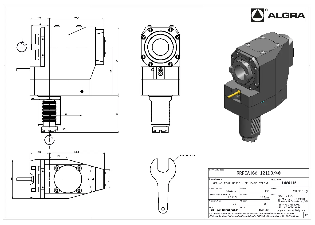 Produktfoto 1 von RRPIAH60 121UB/40