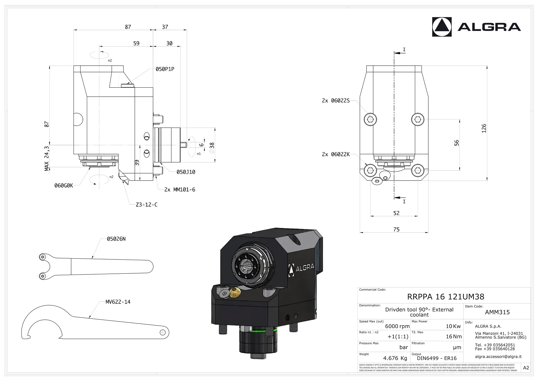 Produktfoto 1 von RRPPA 16 121UM38