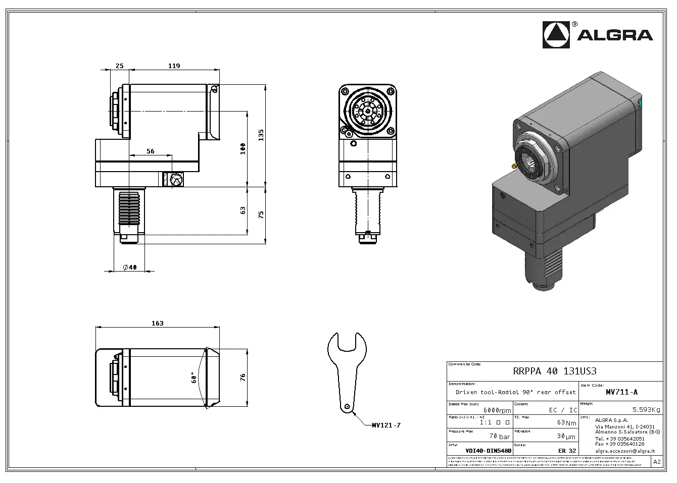 Produktfoto 1 von RRPPA 40 131US3